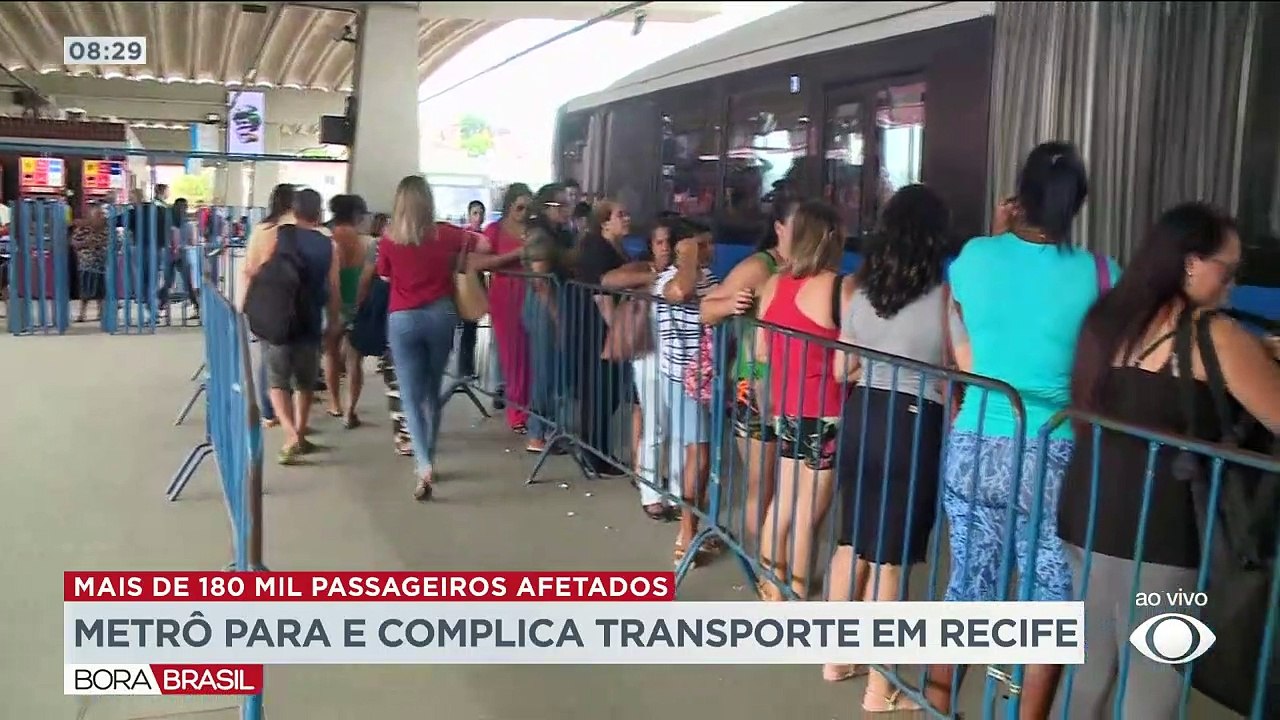 Greve no metrô de Recife