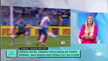 Renata Fan questiona Renato Gaúcho após classificação do Grêmio: “não vai reclamar da arbitragem?”