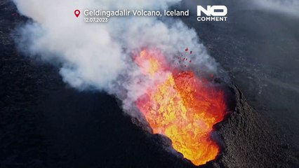 Icelandic officials warn of dangerous gases near erupting volcano