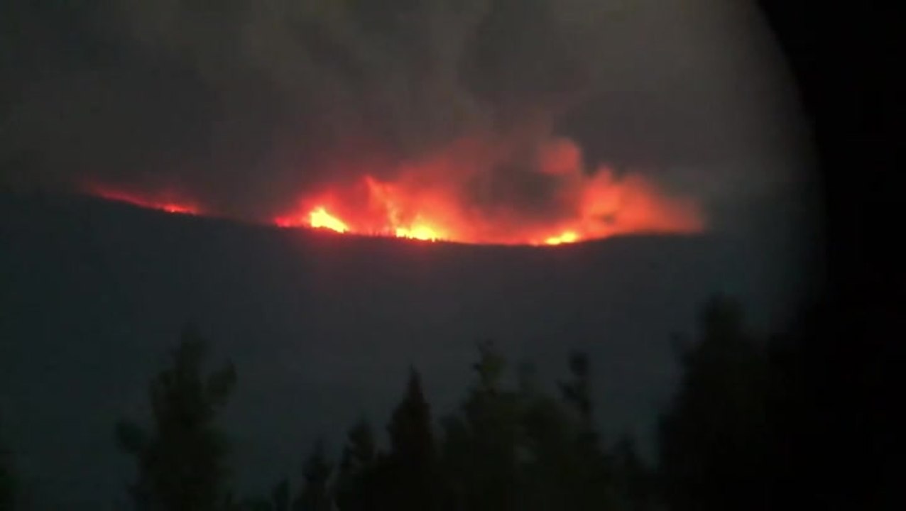 Blaze rages in British Columbia as Canadian wildfires continue to burn
