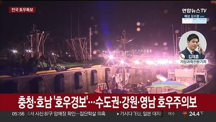 충청·호남 호우경보…내일까지 300㎜ 물벼락