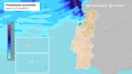 Chuva interromperá tempo estável este fim de semana nalgumas regiões de Portugal