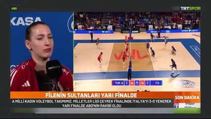 Une équipe nationale féminine de volley-ball a battu l'Italie 3-0 et est devenue demi-finaliste.