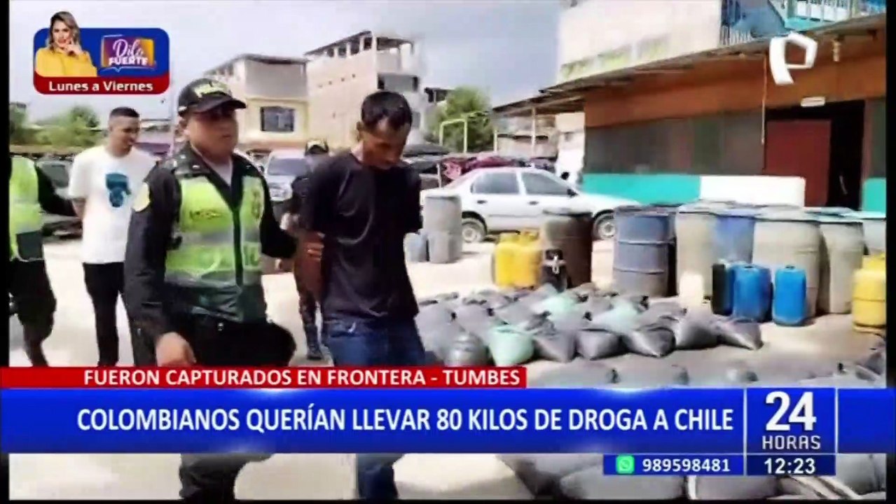 Tumbes: caen extranjeros con 80 kilos de marihuana que iba a ser trasladada hasta Chile