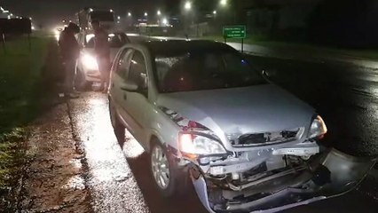 Engavetamento é registrado na BR-277 próximo ao viaduto Carelli