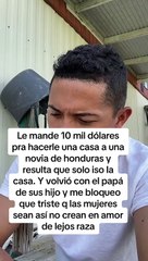 Joven revela que le envío 10 mil dólares a hondureña, pero ella los gasta