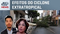 Ventos de 80 km/h atingem a capital de São Paulo; Nelson Kobayashi e Dora Kramer comentam