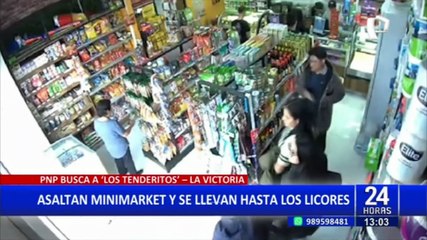 "Los tenderitos de La Victoria": Ladrones asaltan minimarket y se llevan hasta los licores