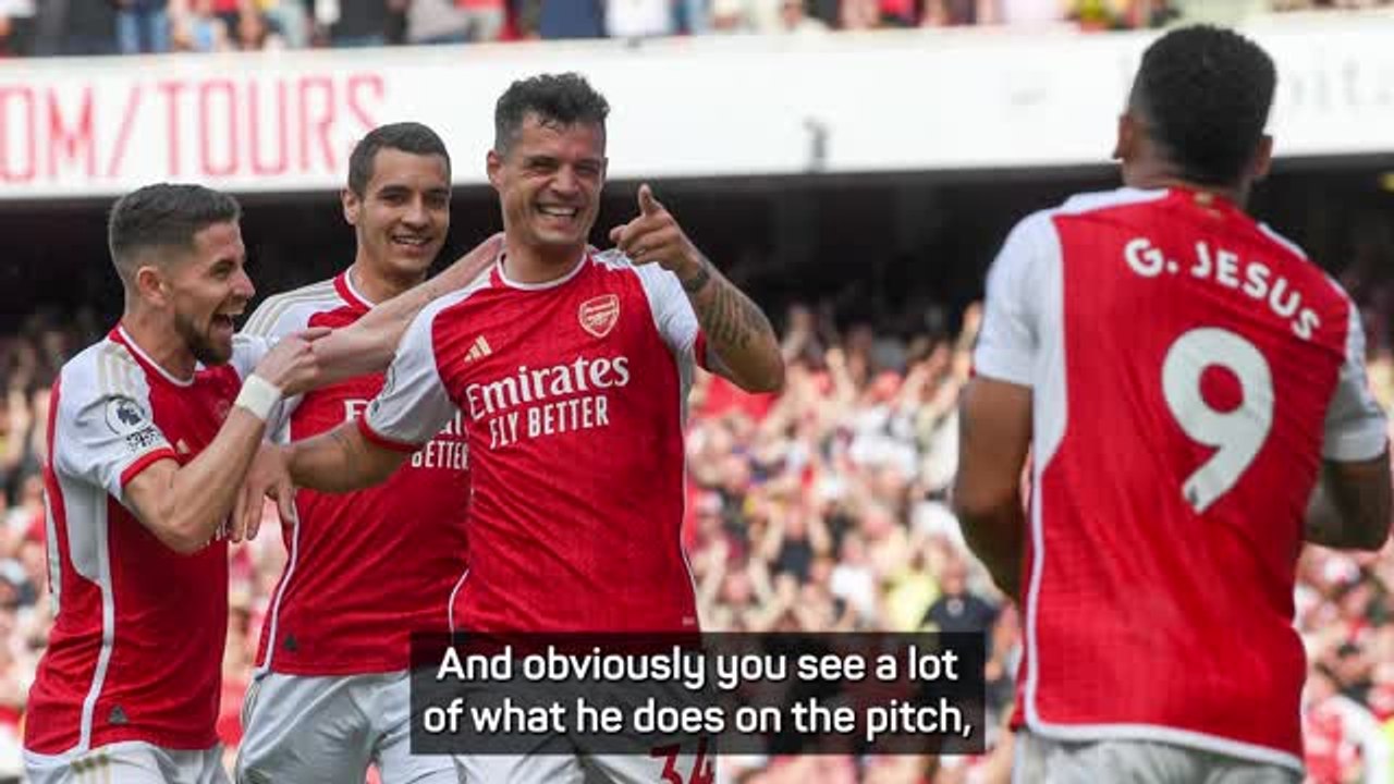 Nketiah and Arteta pay tribute to Xhaka