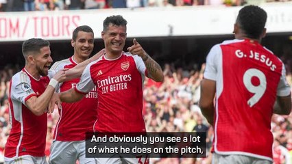 Nketiah and Arteta pay tribute to Xhaka