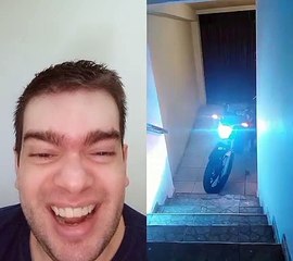 Quando a moto é  parceira kkk