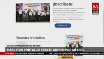 Frente Amplio por México habilita plataforma de recolección de firmas tras inconvenientes técnicos