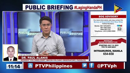 Panayam kay Mayon Volcano Observatory resident volcanologist Dr. Paul Alanis