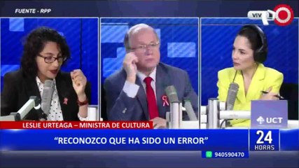 Ministra de Cultura reconoce que fue un “error” reunión con grupo ‘La Resistencia’