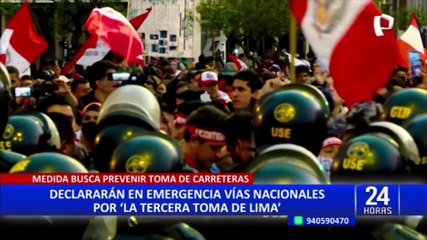 Prorrogan estado de emergencia en Red Vial Nacional a pocos días de manifestaciones