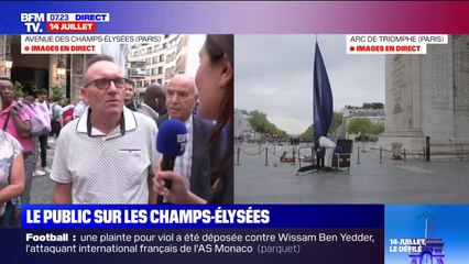 Les premiers spectateurs sont déjà arrivés sur les Champs-Élysées pour suivre le défilé militaire