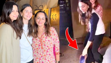 मां और बहन के साथ डिनर पर पहुंची Alia Bhatt का दिखा Sweet Gesture