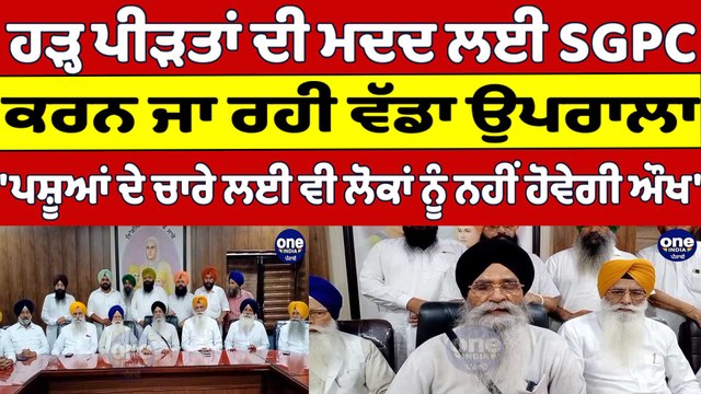 ਹੜ੍ਹ ਪੀੜਤਾਂ ਦੀ ਮਦਦ ਲਈ SGPC ਕਰਨ ਜਾ ਰਹੀ ਵੱਡਾ ਉਪਰਾਲਾ | Harjinder Singh Dhami |OneIndia Punjabi