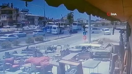 Marangoz ustası kaza anında son anda kurtuldu