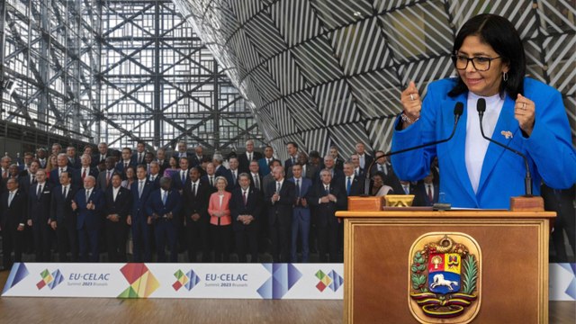 Régimen de Venezuela, con presencia de Delcy Rodríguez, desafía a la Unión Europea en cumbre UE-Celac en Bruselas