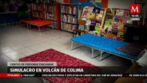 Colima realiza simulacro de evacuación por actividad volcánica