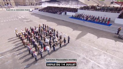 14-Juillet : L'orchestre des nations étrangères invitées se produit