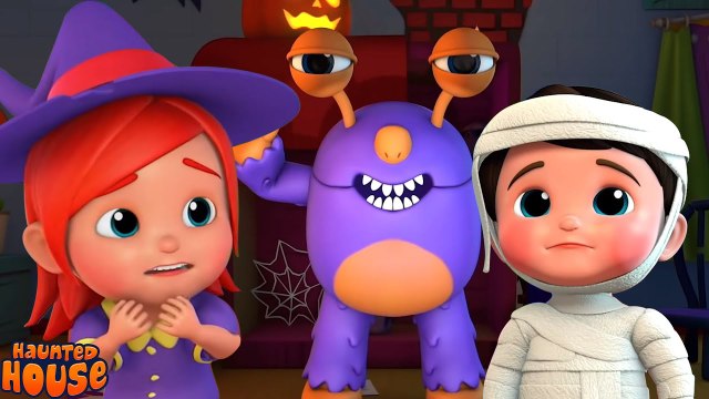 Monster In The Dark, Halloween Rhymes And Spooky Cartoon Videos
