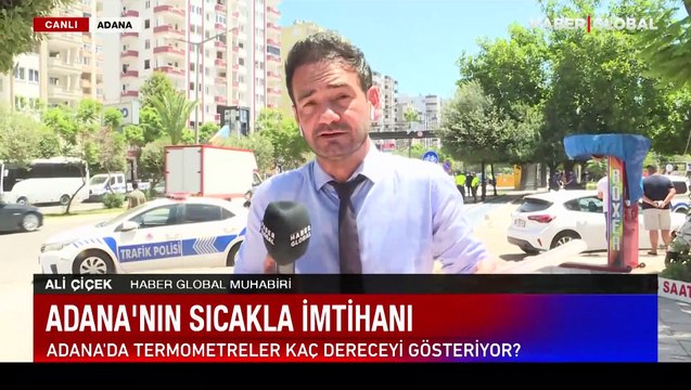 Kavurucu sıcaklarda Adana usulü serinleme yöntemi: Arkadaş sırada bekliyor...