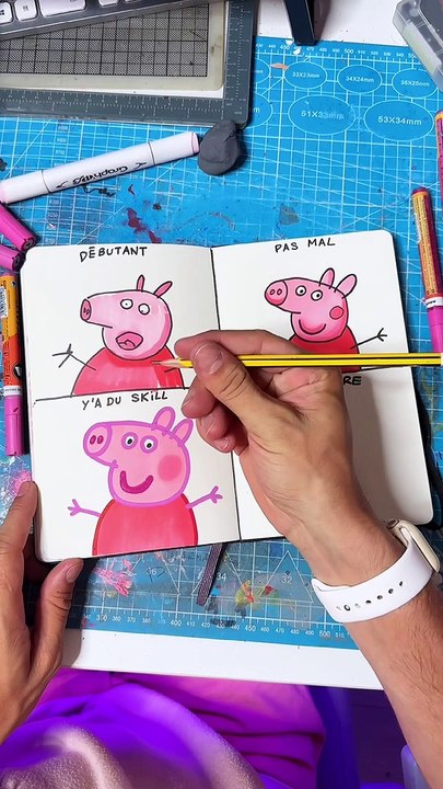 Dessiner Peppa Pig en mode légendaire 