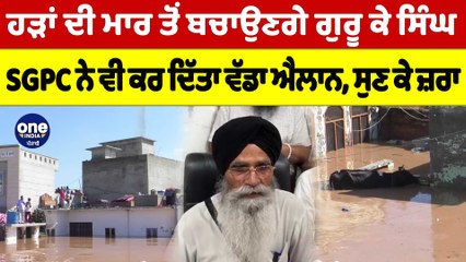 ਹੜਾਂ ਦੀ ਮਾਰ ਤੋਂ ਬਚਾਉਣਗੇ ਗੁਰੂ ਕੇ ਸਿੰਘ, SGPC ਨੇ ਵੀ ਕਰ ਦਿੱਤਾ ਵੱਡਾ ਐਲਾਨ, ਸੁਣ ਕੇ ਜ਼ਰਾ |OneIndia Punjabi