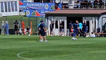 Auronzo, il colloquio tra Sarri e Immobile - VIDEO