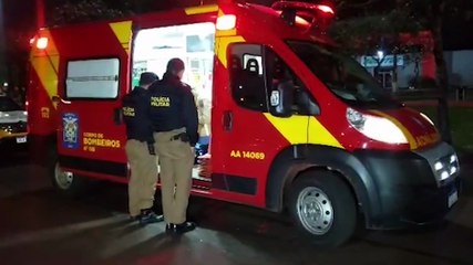 Motociclista fica ferido em acidente de trânsito na Avenida Tancredo Neves
