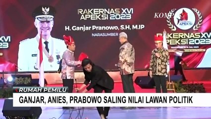 Ganjar Pranowo, Anies Baswedan dan Prabowo Subianto Saling Nilai di Panggung APEKSI!
