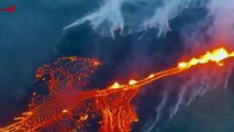 Unbelievable Aerial Footage Captures Bubbling Hot Lava From Iceland’s Active Volcano