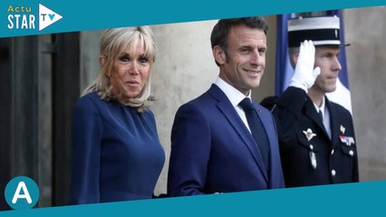 Brigitte Macron ultra élégante en bleu-nuit et demi-queue avant les festivités du 14 juillet