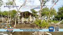 Warung Porak Poranda Diterjang Ombak Besar di Obyek Wisata Pantai Karangsong!