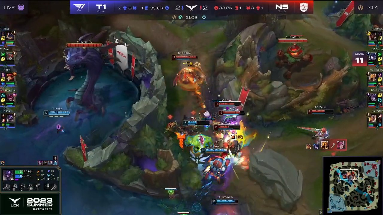 Uno de los combos de T1 para ganar su serie