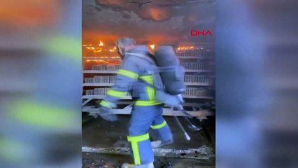 Erbaa'da Tuğla Fabrikasında Yangın