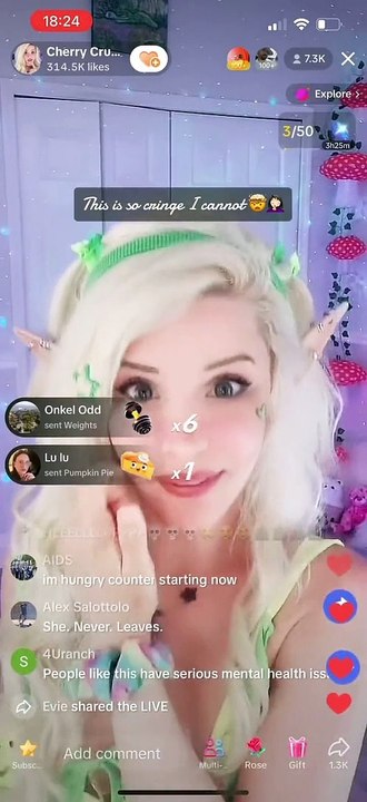 Video de criadores do TikTok NPC