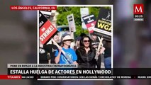 Actores de Hollywood van a una huelga que puede paralizar el cine y la TV de EU