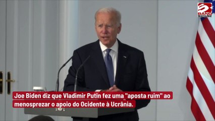 Joe Biden alega que Putin demonstra ‘ganância covarde por terra e poder’