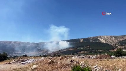 Ahir dağında orman yangını