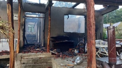 Sinop´ta yanan evdeki çiftin cesedi bulundu; damat gözaltında