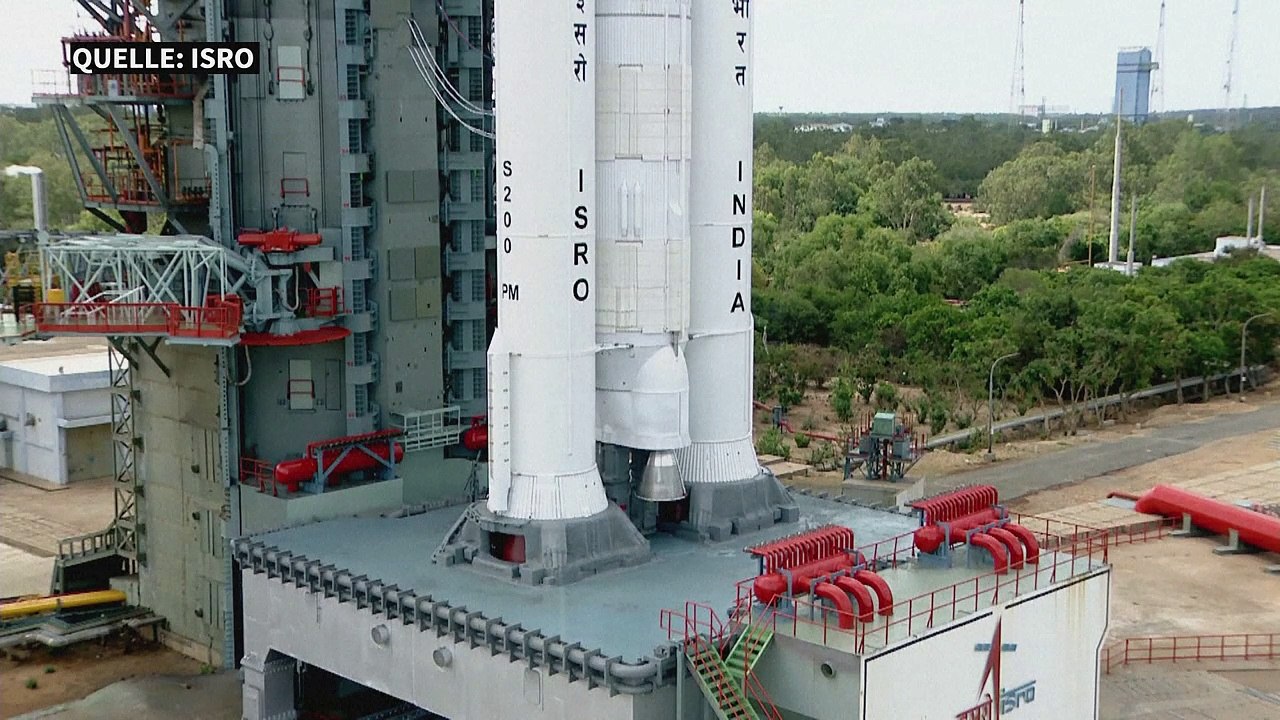 Indien startet abermals Rakete Richtung Mond