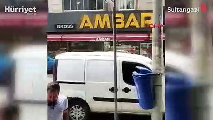 Sultangazi'de öğle saatlerinde etkili olan kısa süreli fırtına