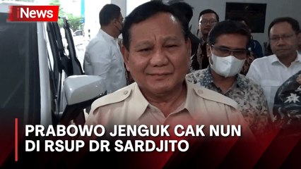Menhan Prabowo Jenguk Cak Nun di RSUP dr Sardjito, Doakan Lekas Sembuh
