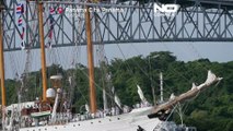 Marinos chilenos cruzan el Canal de Panamá a bordo del histórico buque Esmeralda | No Comment