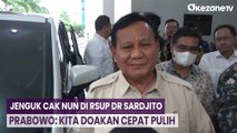 Jenguk Cak Nun di RSUP dr Sardjito, Prabowo: Kita Doakan Cepat Pulih