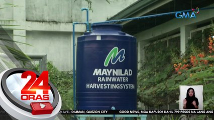 Tubig-ulan, iniipon at sinasala sa rain harvesting system para magamit | 24 Oras
