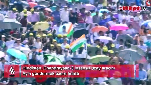 Hindistan tarihe geçti! Ay'a insansız uzay aracı gönderdiler